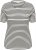 Kaffe Curve Lia Flower T-Shirt Chalk/Deep Black - Tričká - 