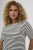 Kaffe Curve Lia Flower T-Shirt Chalk/Deep Black - Tričká - 