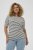 Kaffe Curve Lia Flower T-Shirt Chalk/Deep Black - Tričká - 