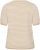 Kaffe Curve Lizzy Knit T-Shirt Feather Melange/Chalk Fine Stripe - Tričká - 