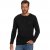 JP1880 Henley T-Shirt Long Sleeve Black TALL - PÁNSKE OBLEČENIE MT-6XLT - Veľkosti pre VYSOKÝCH