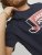 Jack & Jones Logan T-Shirt Navy - Tričká - Nadrozmerné tričká - 2XL-14XL