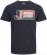 Jack & Jones Logan T-Shirt Navy - Tričká - Nadrozmerné tričká - 2XL-14XL