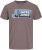 Jack & Jones Logan T-Shirt Brown - Tričká - Nadrozmerné tričká - 2XL-14XL