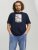 Jack & Jones Copenhagen Photo T-Shirt Navy - Tričká - Nadrozmerné tričká - 2XL-14XL
