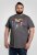 D555 Coalville T-Shirt Skulls with Colored Drips Navy Twist - Tričká - Nadrozmerné tričká - 2XL-14XL
