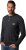 JP1880 T-Shirt Henley Long Sleeve Black TALL - PÁNSKE OBLEČENIE MT-6XLT - Veľkosti pre VYSOKÝCH