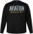 JP1880 T-Shirt Long Sleeve Aviation Black TALL - PÁNSKE OBLEČENIE MT-6XLT - Veľkosti pre VYSOKÝCH