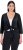 Ulla Popken Versatile Surplice Wrap Tie Hem Bolero Top Black - Tričká - 