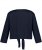 Ulla Popken Versatile Surplice Wrap Tie Hem Bolero Top Navy - Tričká - 