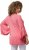 Ulla Popken Trumpet Sleeve Cold Dyed Tee Dark Pink - Potlačené tričká pre ženy - 