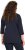 Ulla Popken Peace Love Life 3/4 Sleeve Graphic Tee Navy - Tričká - 