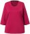 Ulla Popken Decorative Seam Short Sleeve Tee Red - Tričká - 