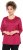 Ulla Popken Decorative Seam Short Sleeve Tee Red - Tričká - 