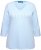 Ulla Popken Country Lettered 3/4 Sleeve Tee Soft Light Blue - Potlačené tričká pre ženy - 