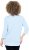 Ulla Popken Country Lettered 3/4 Sleeve Tee Soft Light Blue - Potlačené tričká pre ženy - 