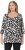 Ulla Popken Scribble Print Square Neck 3/4 Sleeve Tee Black - Potlačené tričká pre ženy - 