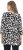 Ulla Popken Scribble Print Square Neck 3/4 Sleeve Tee Black - Potlačené tričká pre ženy - 
