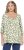 Ulla Popken Scribble Print Square Neck 3/4 Sleeve Tee Sage Green - Potlačené tričká pre ženy - 