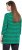 Ulla Popken Striped 3/4 Sleeve A-Line Tee Moss Green - Tričká - 