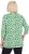 Ulla Popken Graphic Flower A-Line 3/4 Sleeve Tee Apple Green - Tričká - 