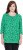 Ulla Popken Graphic Flower A-Line 3/4 Sleeve Tee Moss Green - Tričká - 