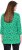 Ulla Popken Graphic Flower A-Line 3/4 Sleeve Tee Moss Green - Tričká - 