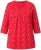 Ulla Popken Minimal Floral Print 3/4 Sleeve Tee Neon Red - Potlačené tričká pre ženy - 