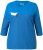 Ulla Popken Paper Boat Print 3/4 Sleeve Tee Pacific Blue - Potlačené tričká pre ženy - 