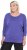 Ulla Popken Quick Drying Batwing Sleeve Tee Blueberry - Potlačené tričká pre ženy - 