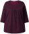 Ulla Popken Mixed Pattern Stripe 3/4 Sleeve Tee Black - Tričká - 