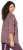 Ulla Popken Mixed Pattern Stripe 3/4 Sleeve Tee Dark Cherry Red - Tričká - 