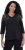Ulla Popken Feather Beadwork 3/4 Sleeve Top Black - Potlačené tričká pre ženy - 