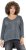 Ulla Popken 87 Applique Oversized Long Sleeve Tee Graphite Grey - Tričká - 
