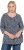 Ulla Popken Snowflake Print 3/4 Sleeve Tee Navy - Tričká - 