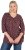 Ulla Popken Gingerbread Print 3/4 Sleeve Tee Plum - Tričká - 