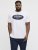 Jack & Jones Dover Denim O-Neck T-Shirt White - Tričká - Nadrozmerné tričká - 2XL-14XL