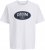 Jack & Jones Dover Denim O-Neck T-Shirt White - Tričká - Nadrozmerné tričká - 2XL-14XL
