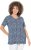 Ulla Popken So Many Dots Tee Navy Blue - Potlačené tričká pre ženy - 