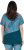 Ulla Popken Quick Drying Geometric Print Short Sleeve Tee Dark Petrol - Potlačené tričká pre ženy - 