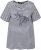 Ulla Popken Palm Tree Embroidered Tee Navy Blue - Potlačené tričká pre ženy - 