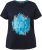 Ulla Popken BISOUS Short Sleeve Graphic Tee Navy Blue - Potlačené tričká pre ženy - 