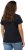 Ulla Popken BISOUS Short Sleeve Graphic Tee Navy Blue - Potlačené tričká pre ženy - 