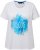 Ulla Popken BISOUS Short Sleeve Graphic Tee Snow White - Potlačené tričká pre ženy - 