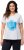 Ulla Popken BISOUS Short Sleeve Graphic Tee Snow White - Potlačené tričká pre ženy - 