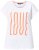 Ulla Popken LOVE Short Sleeve Graphic Tee Snow White - Potlačené tričká pre ženy - 