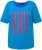 Ulla Popken LOVE Short Sleeve Graphic Tee Sapphire Blue - Potlačené tričká pre ženy - 