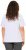 Ulla Popken Embroidered Face Motif Short Sleeve V-Neck Tee Light Grey Melange - Potlačené tričká pre ženy - 