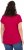 Ulla Popken Metallic Animal Cap Sleeve Graphic Tee Dark Raspberry - Potlačené tričká pre ženy - 