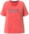 Ulla Popken Easy Short Sleeve Acid Wash Graphic Tee Light Red - Potlačené tričká pre ženy - 